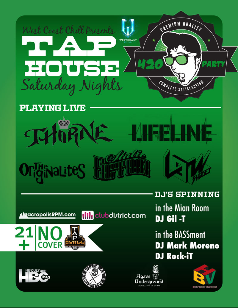 THORNE:420 Tap House Flyer 2013